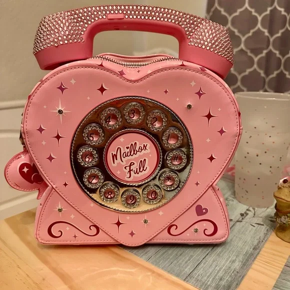 Sugar Thrillz / Dolls Kill SWEET RING GLITTER HANDBAG NWT - Picture 9 of 9